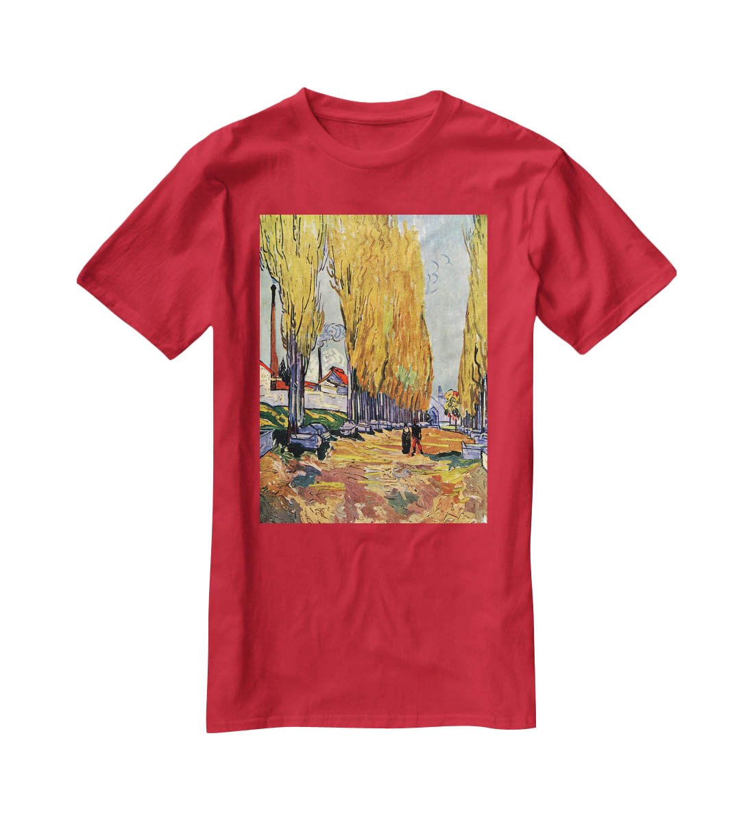Les Alyscamps by Van Gogh T-Shirt - Canvas Art Rocks - 4