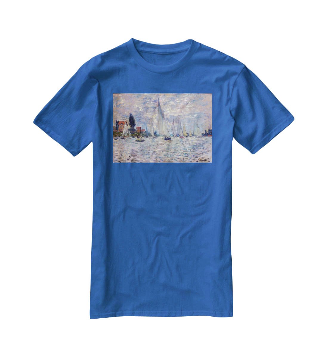 Les Barques by Monet T-Shirt - Canvas Art Rocks - 2