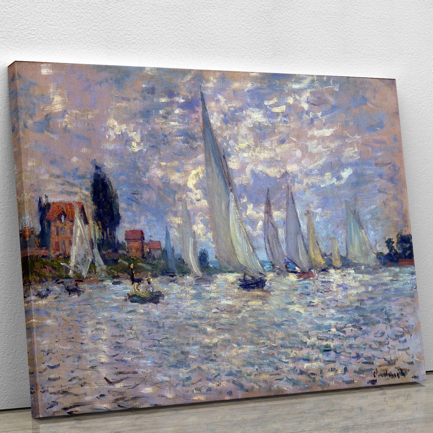 Les Barques by Monet Canvas Print or Poster