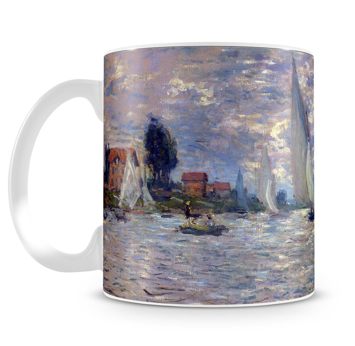 Les Barques by Monet Mug - Canvas Art Rocks - 4