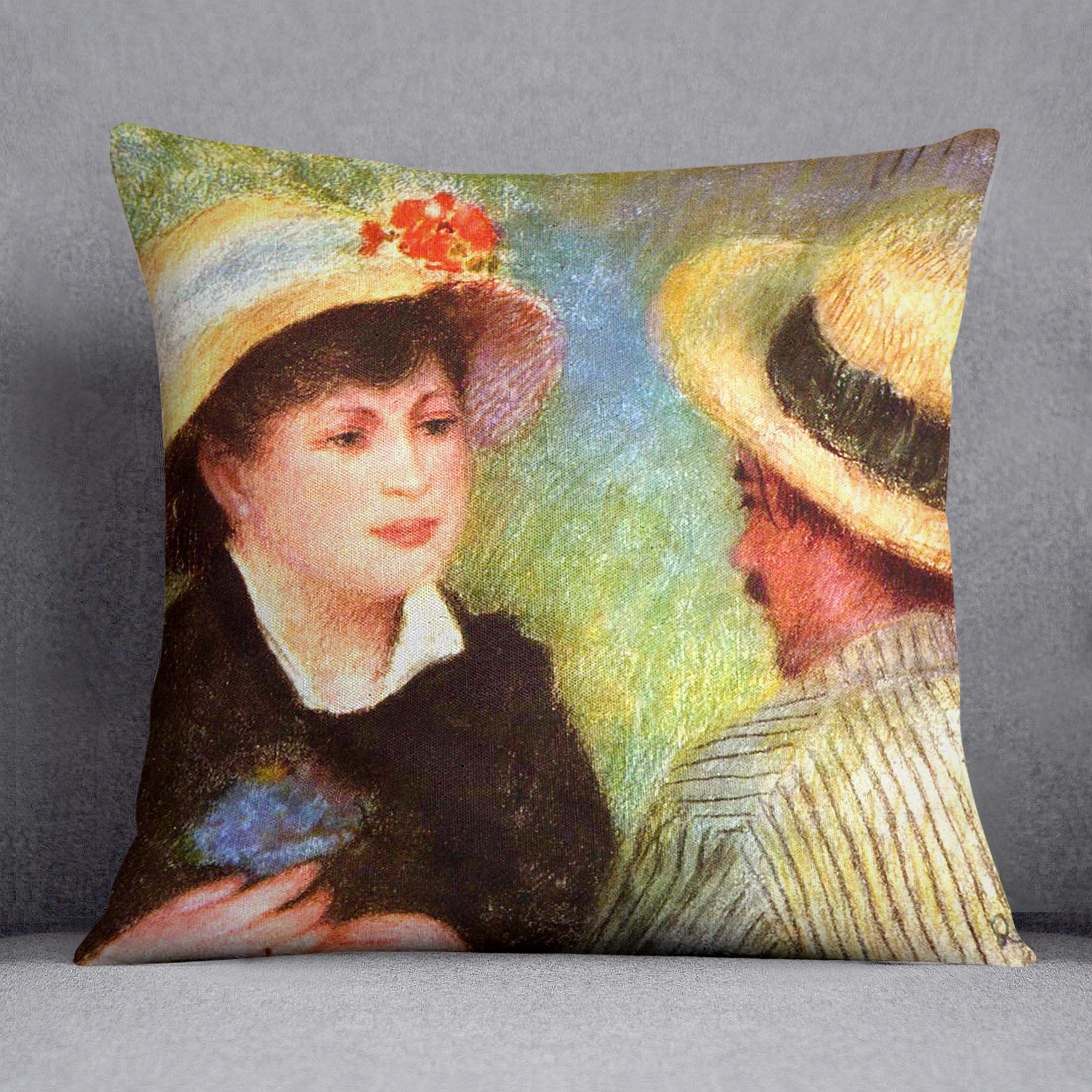 Les Canotiers by Renoir Throw Pillow
