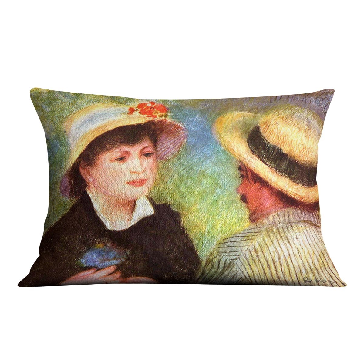 Les Canotiers by Renoir Throw Pillow