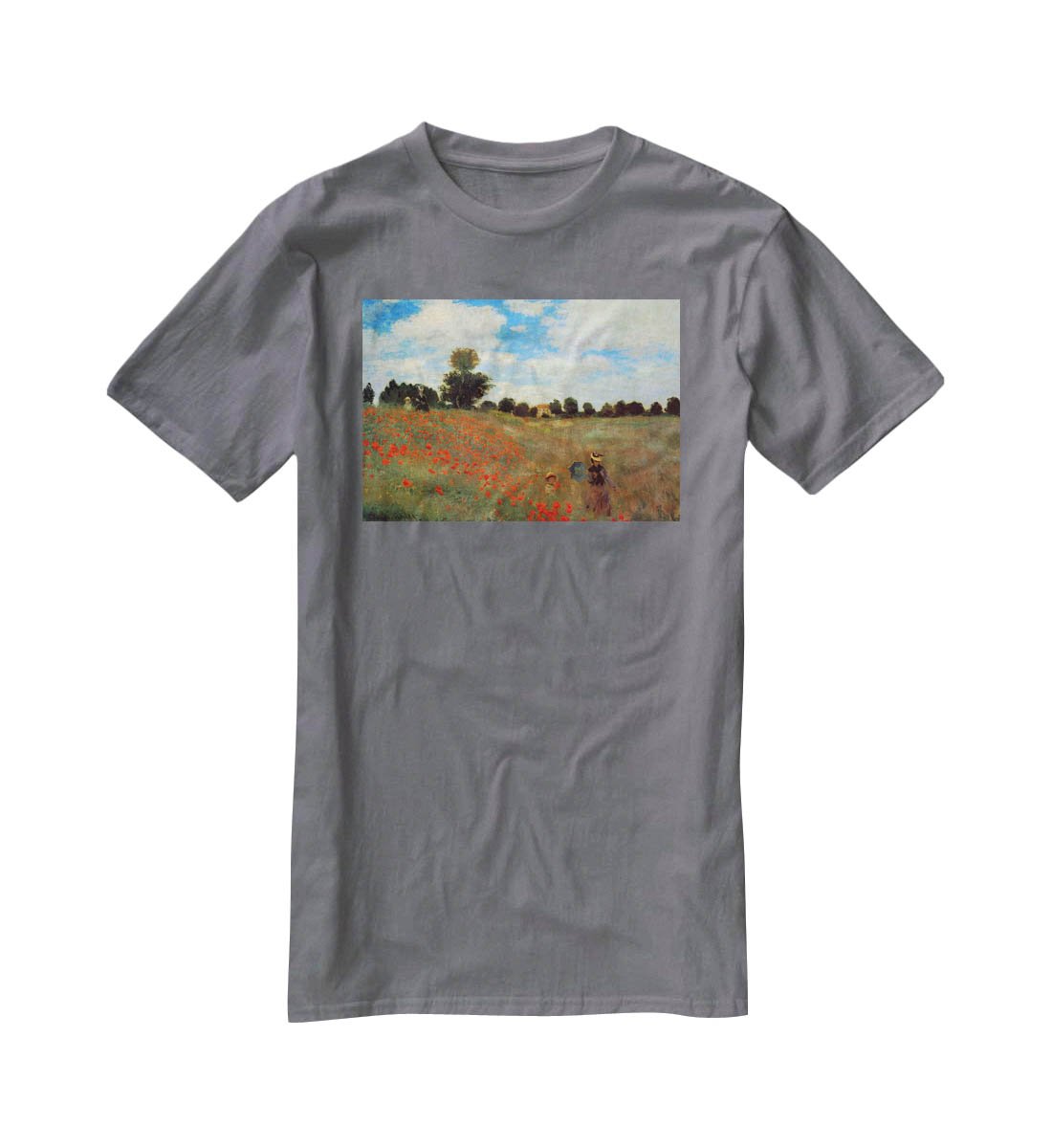 Les Coqueliquots T-Shirt - Canvas Art Rocks - 3