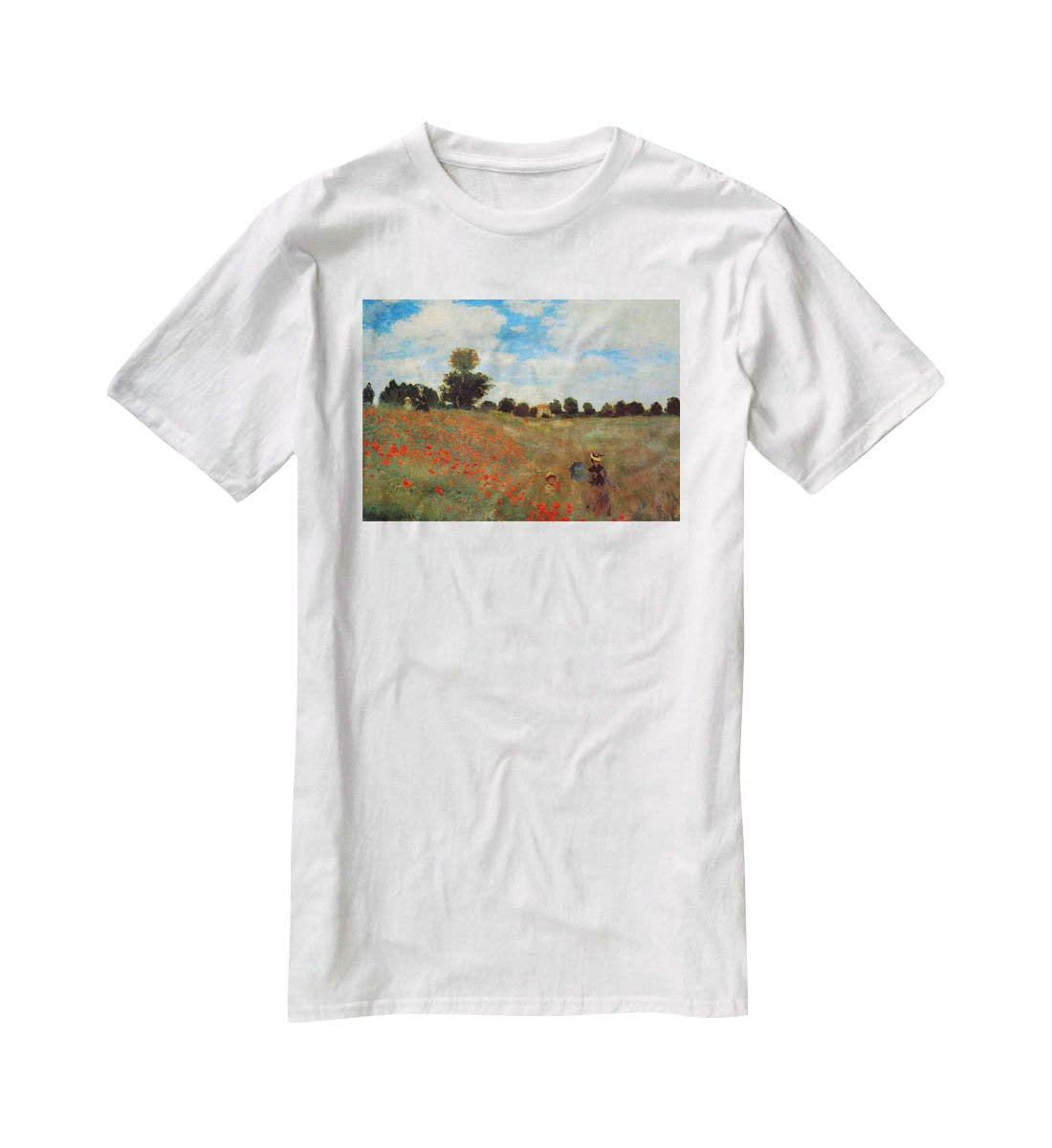 Les Coqueliquots T-Shirt - Canvas Art Rocks - 5