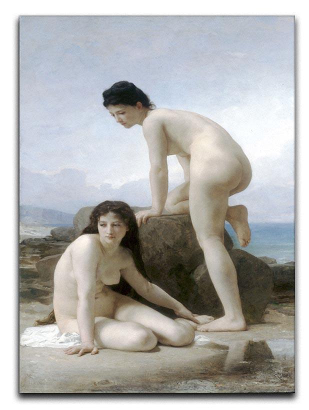 Les Deux Baigneuses By Bouguereau Canvas Print or Poster  - Canvas Art Rocks - 1