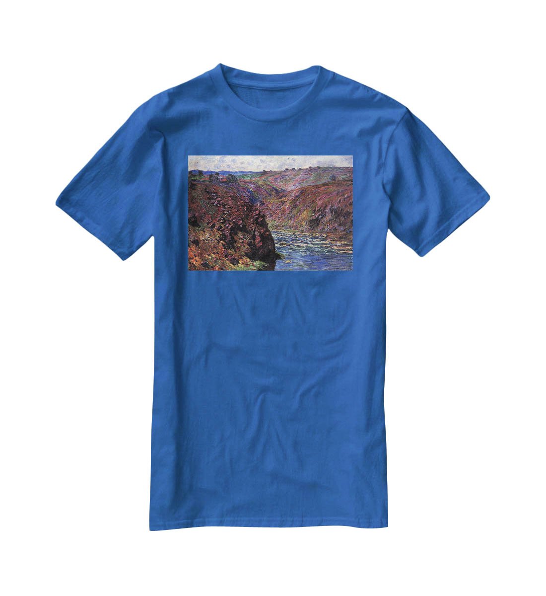 Les Eaux Semblantes in the sunlight by Monet T-Shirt - Canvas Art Rocks - 2