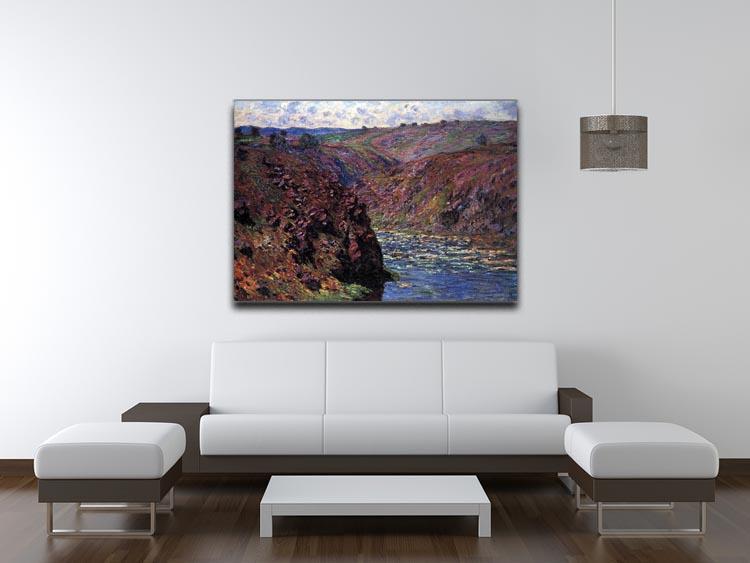 Les Eaux Semblantes in the sunlight by Monet Canvas Print & Poster - Canvas Art Rocks - 4