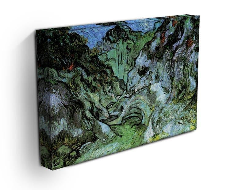 Les Peiroulets Ravine 2 by Van Gogh Canvas Print & Poster - Canvas Art Rocks - 3