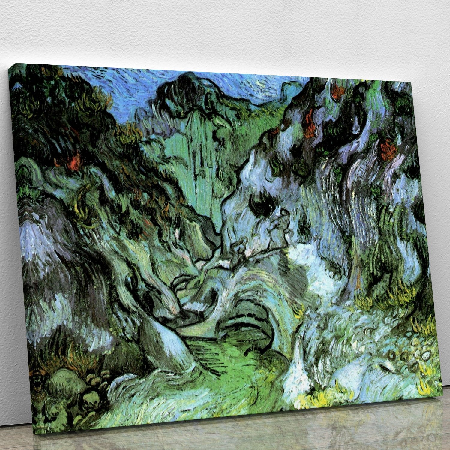 Les Peiroulets Ravine 2 by Van Gogh Canvas Print or Poster