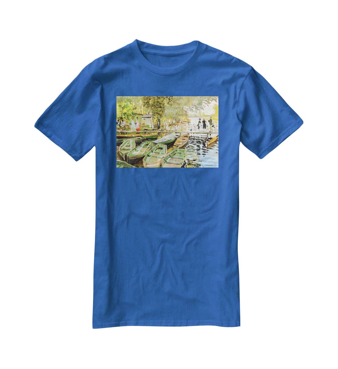 Les bain de la Grenouillere by Monet T-Shirt - Canvas Art Rocks - 2