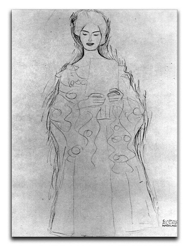 Lesendes girls II by Klimt Canvas Print or Poster  - Canvas Art Rocks - 1