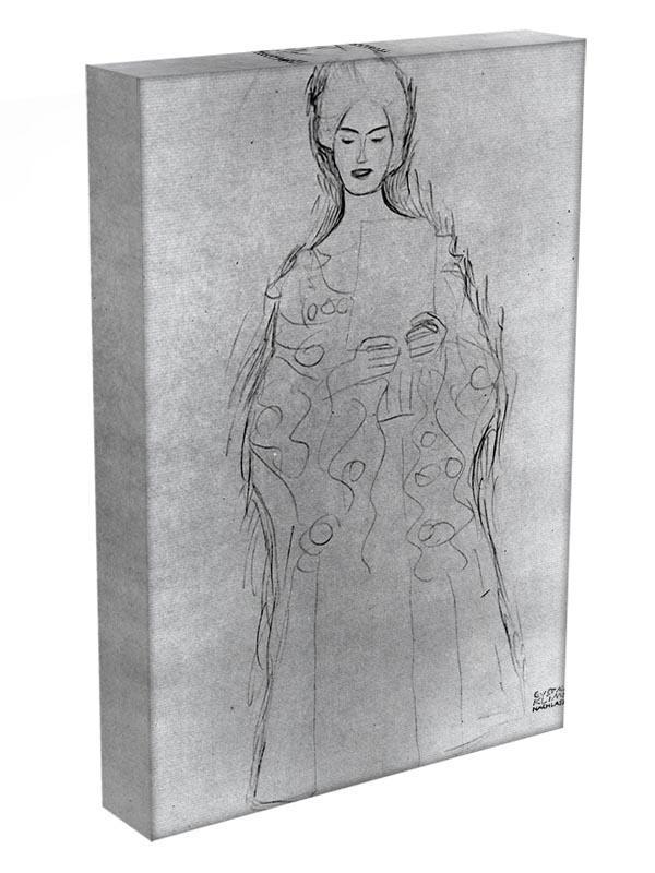 Lesendes girls II by Klimt Canvas Print or Poster - Canvas Art Rocks - 3