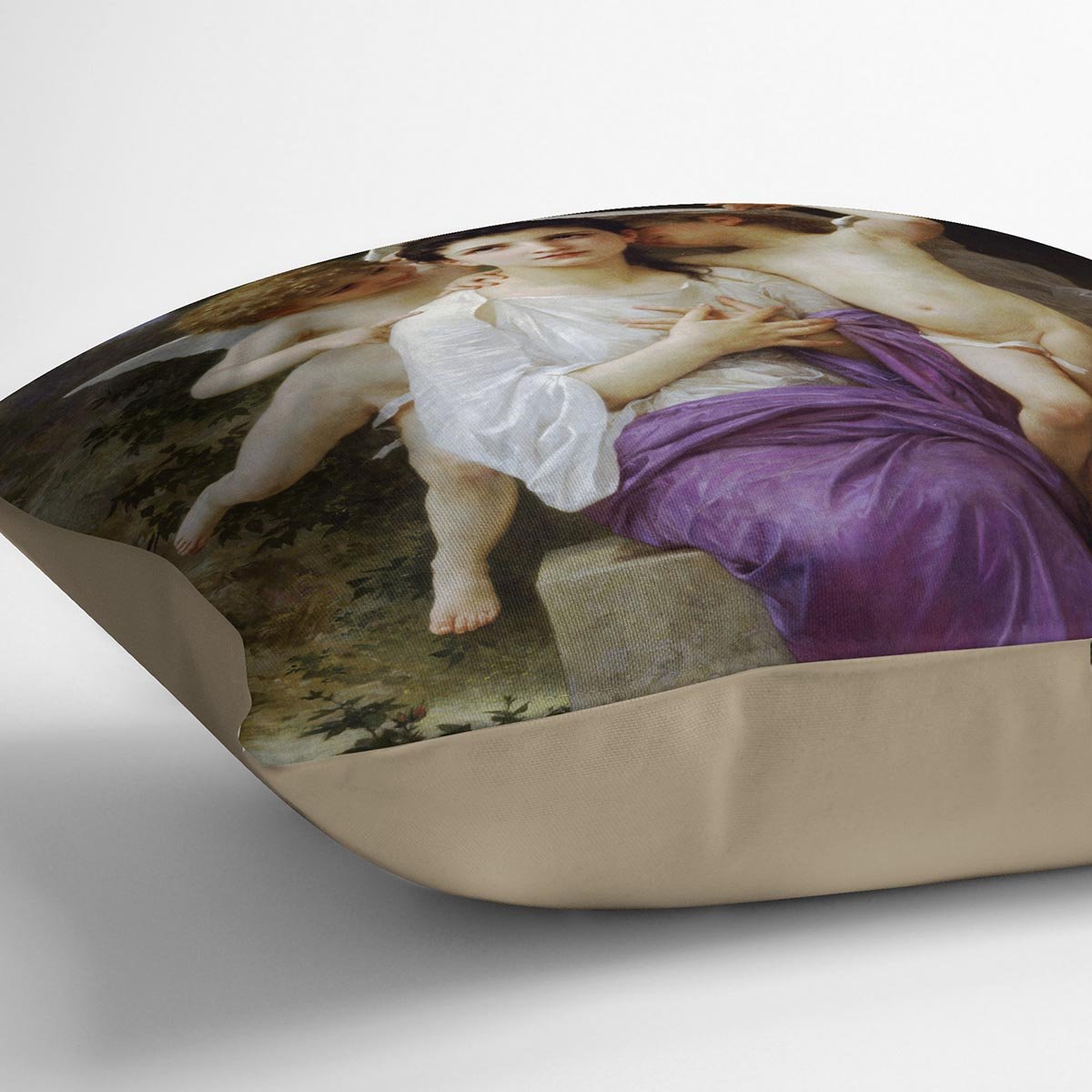 Leveil du coeur By Bouguereau Throw Pillow