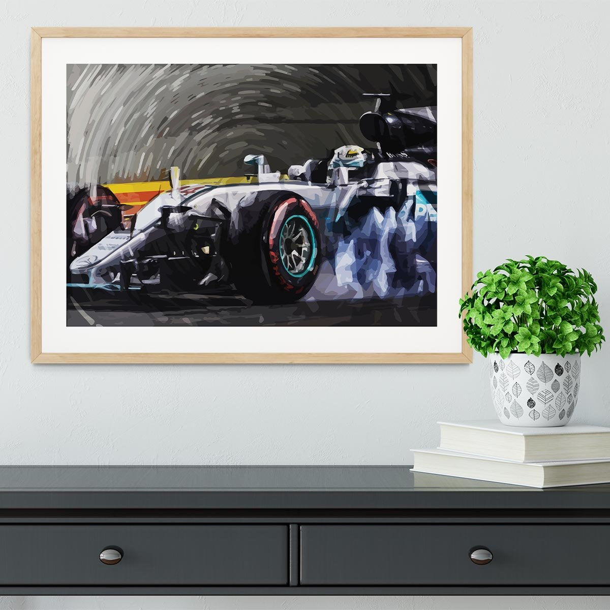 Lewis Hamilton Formula 1 Framed Print - Canvas Art Rocks - 3