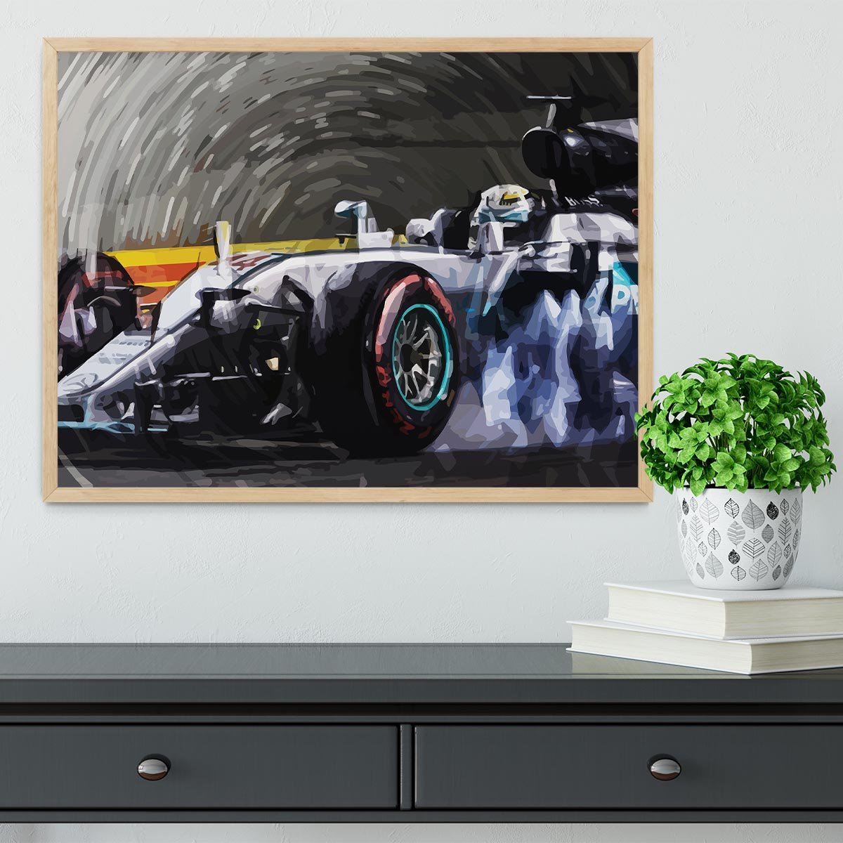 Lewis Hamilton Formula 1 Framed Print - Canvas Art Rocks - 4