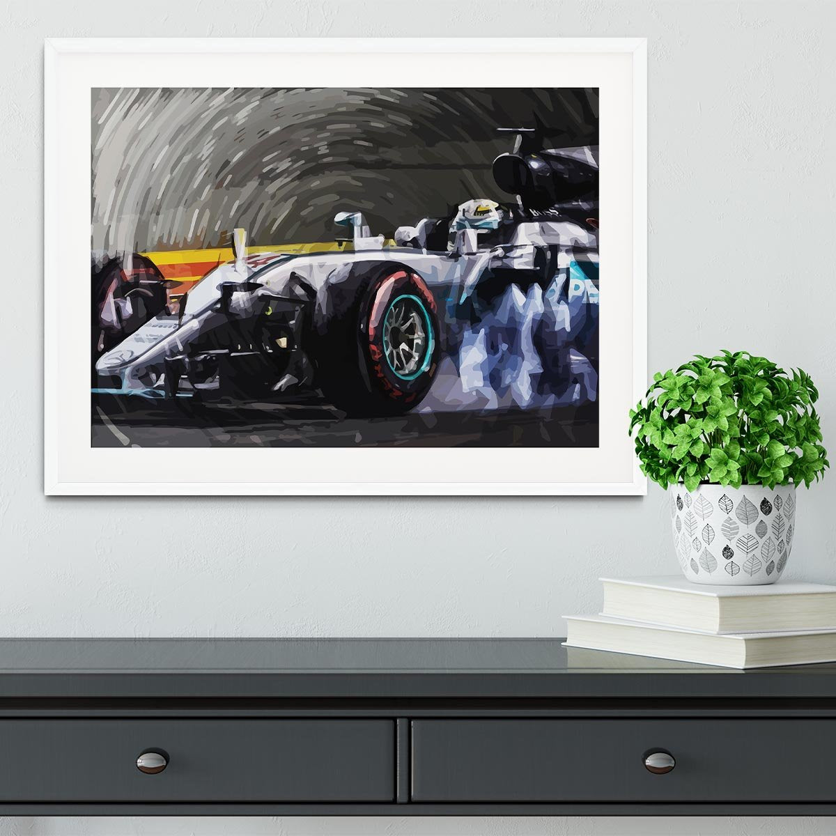 Lewis Hamilton Formula 1 Framed Print - Canvas Art Rocks - 5