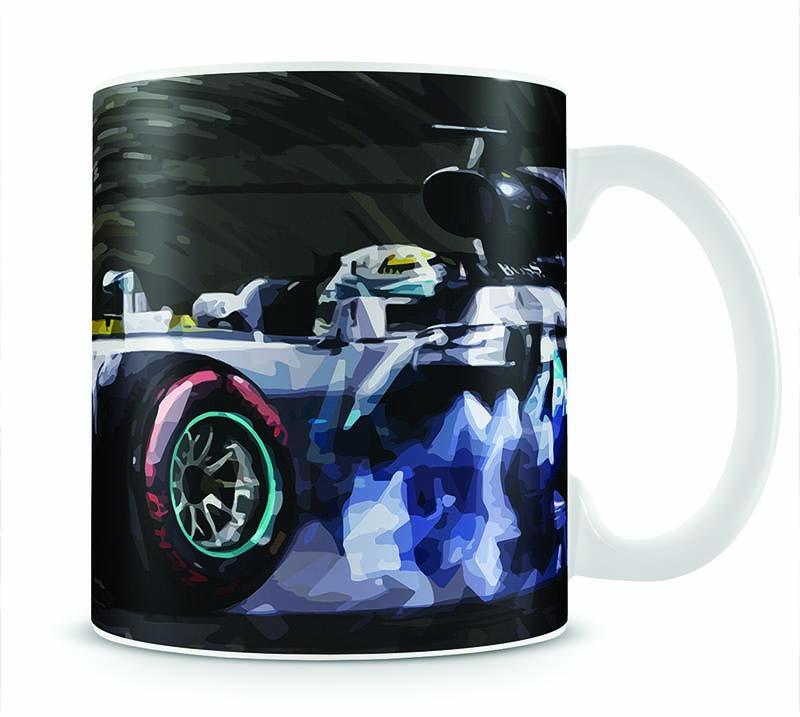 Lewis Hamilton Formula 1 Mug - Canvas Art Rocks - 1