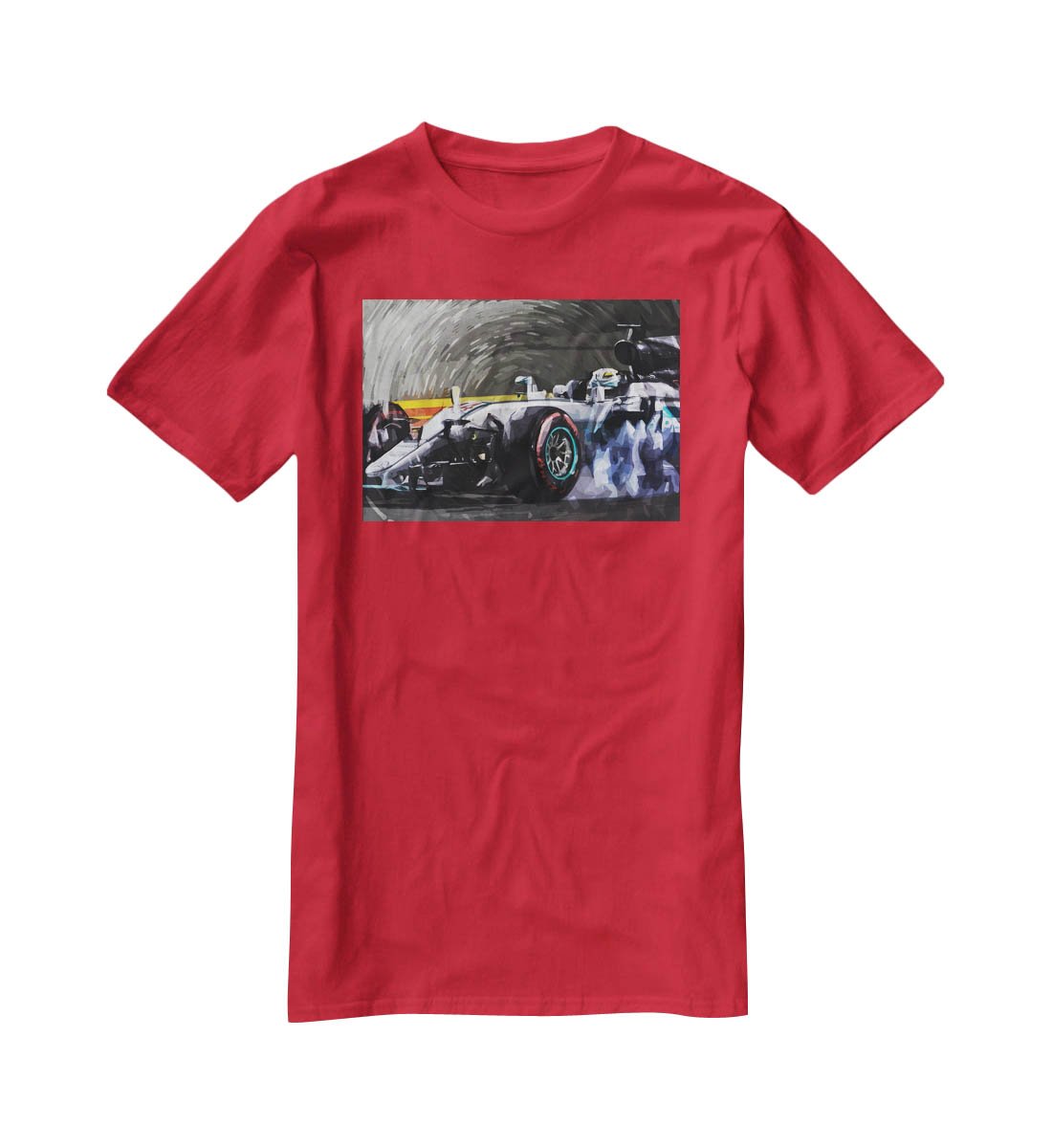 Lewis Hamilton Formula 1 T-Shirt - Canvas Art Rocks - 4