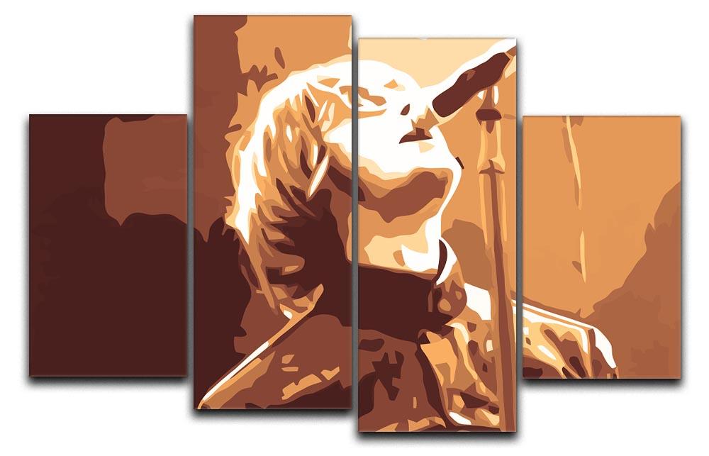 Liam Gallagher Oasis Rock n Roll 4 Split Panel Canvas  - Canvas Art Rocks - 1