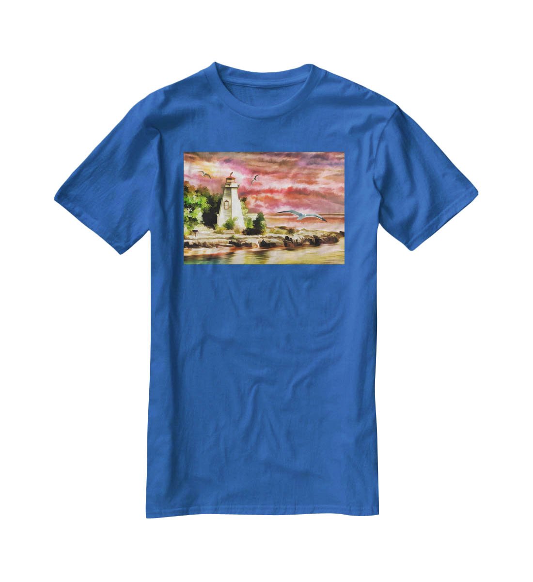 Lighthouse T-Shirt - Canvas Art Rocks - 2