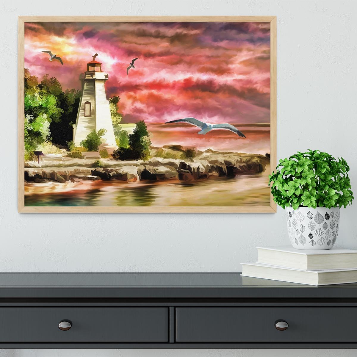 Lighthouse Framed Print - Canvas Art Rocks - 4
