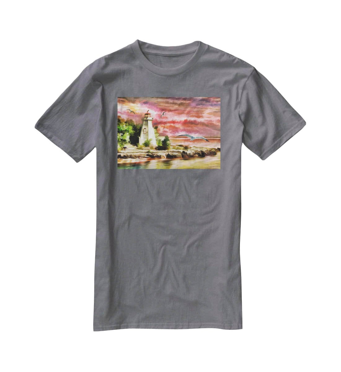 Lighthouse T-Shirt - Canvas Art Rocks - 3