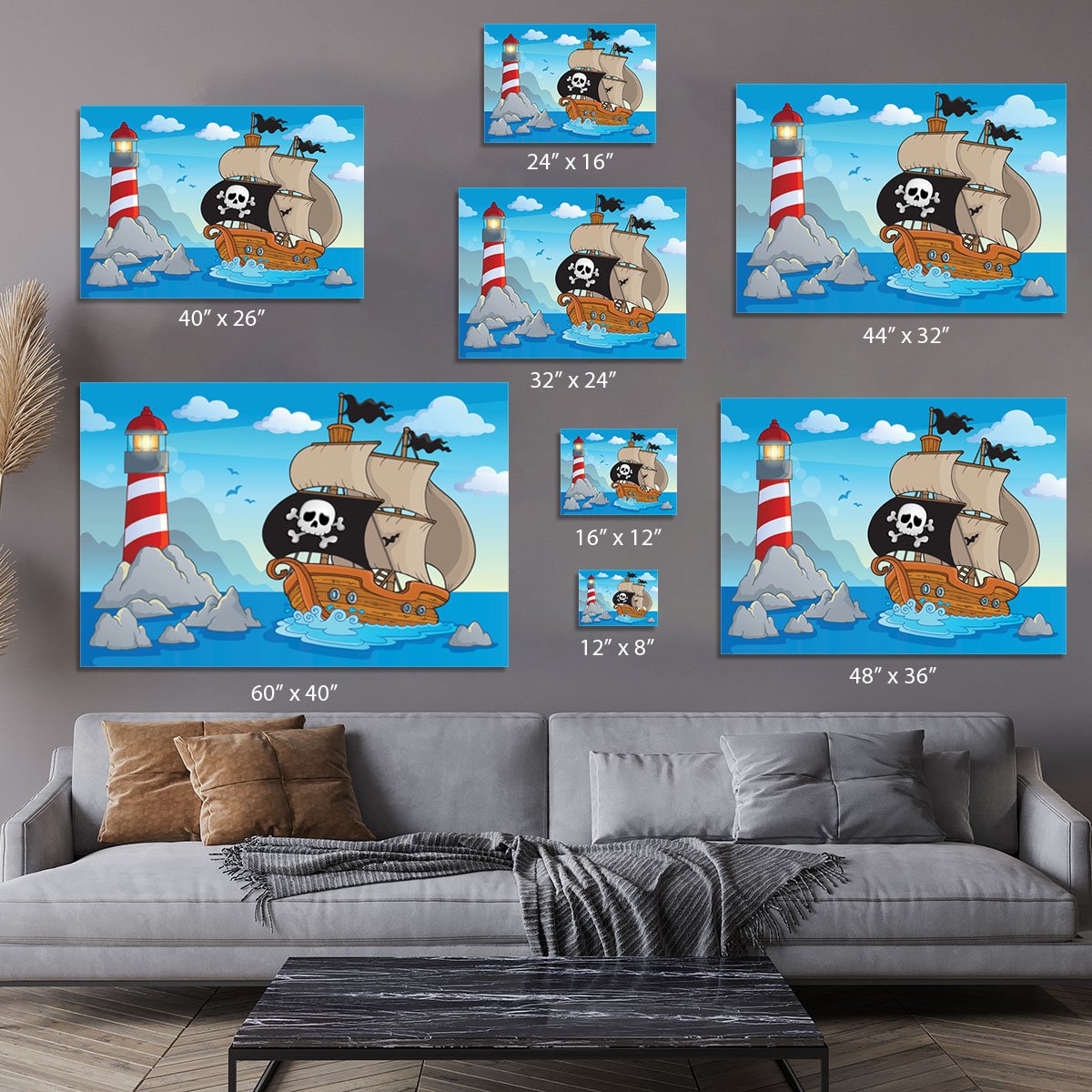 Lighthouse theme image 5 Canvas Print or Poster