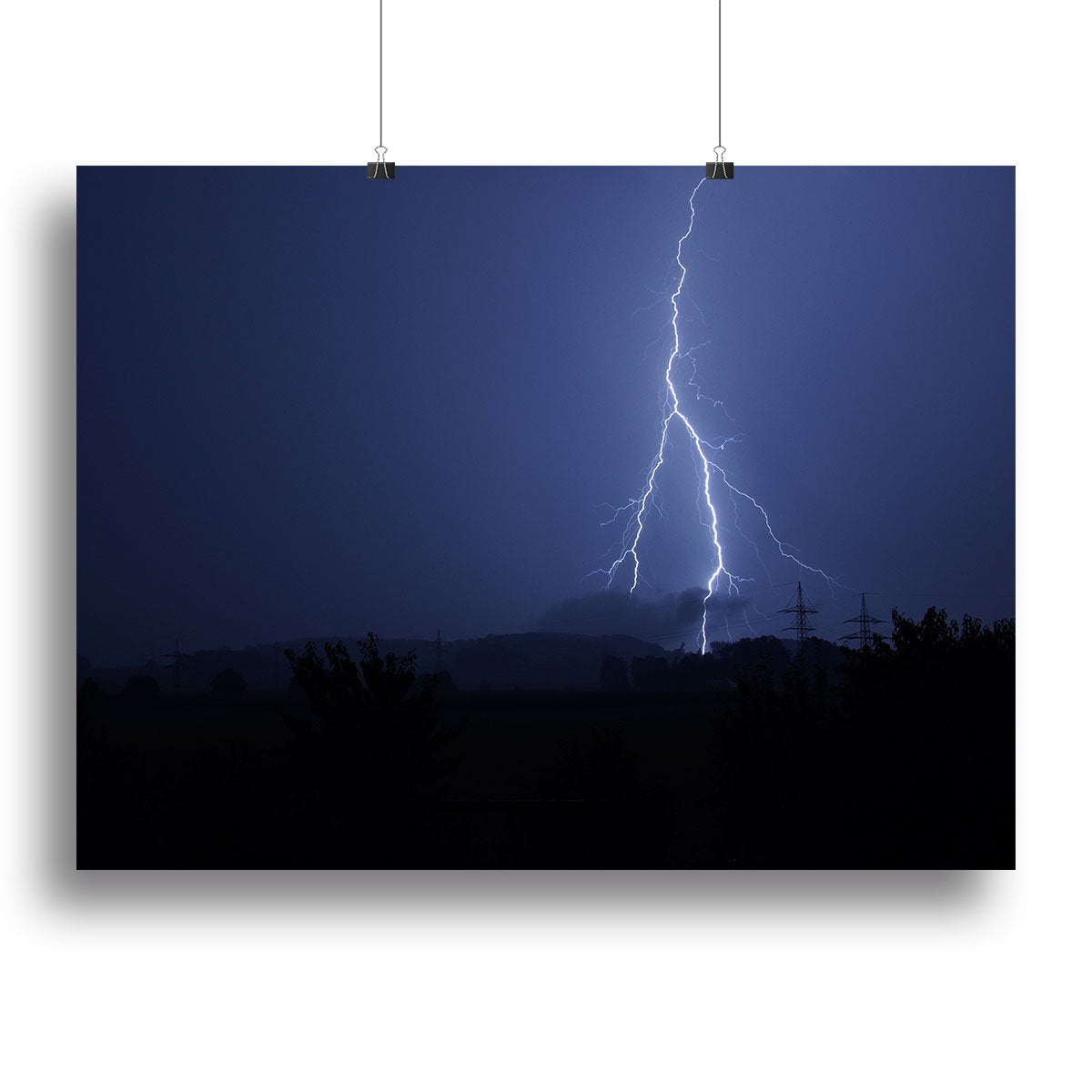 Lightning Flash Canvas Print or Poster