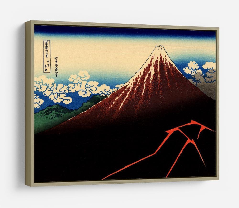 Lightning below the summit by Hokusai HD Metal Print