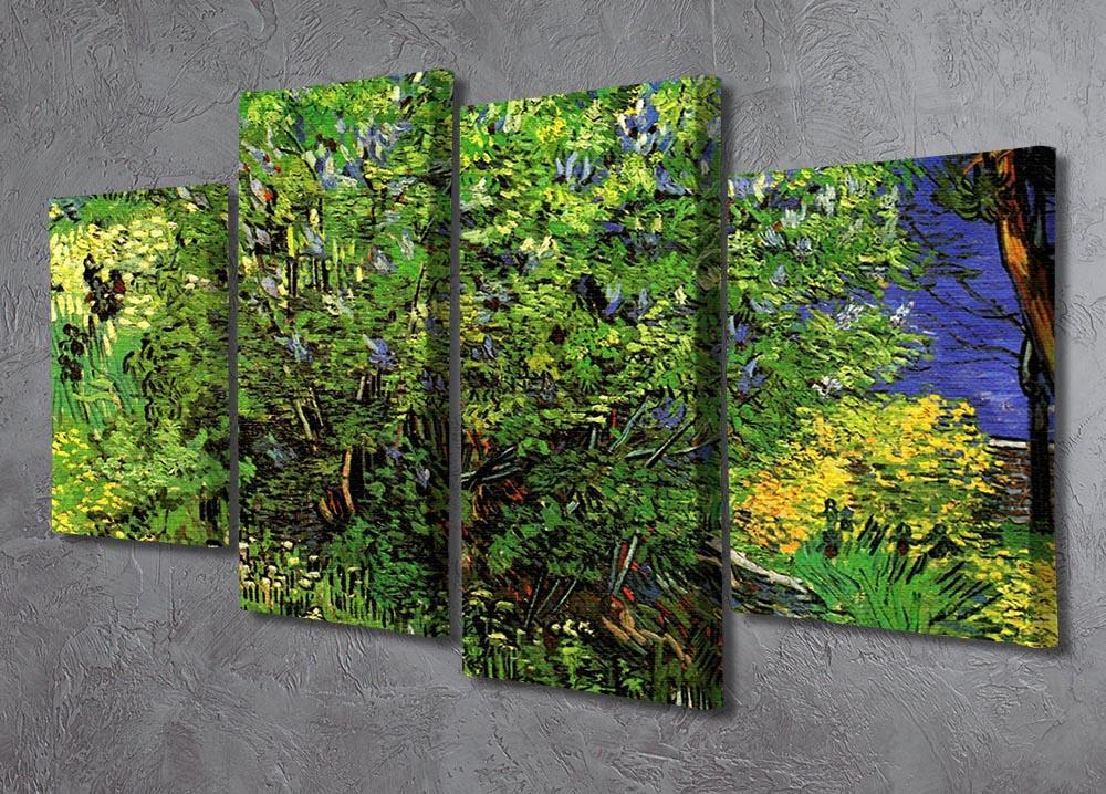 Lilacs by Van Gogh 4 Split Panel Canvas - Canvas Art Rocks - 2