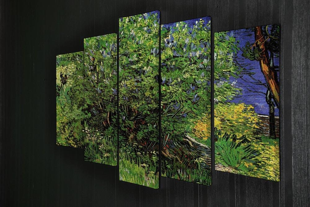 Lilacs by Van Gogh 5 Split Panel Canvas - Canvas Art Rocks - 2
