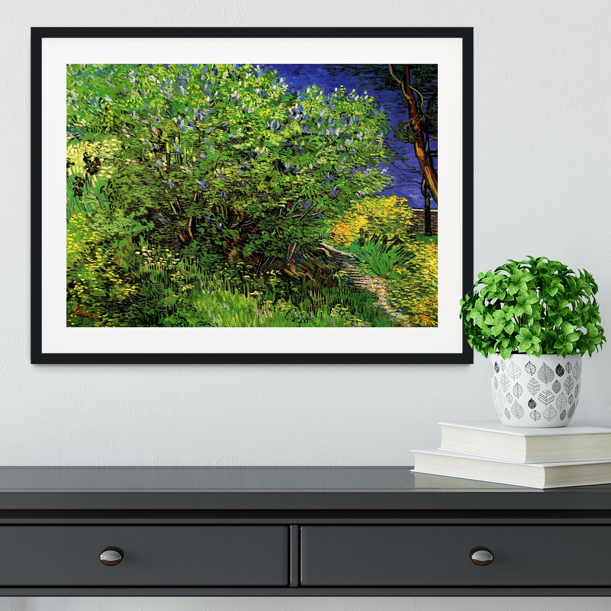 Lilacs by Van Gogh Framed Print - Canvas Art Rocks - 1