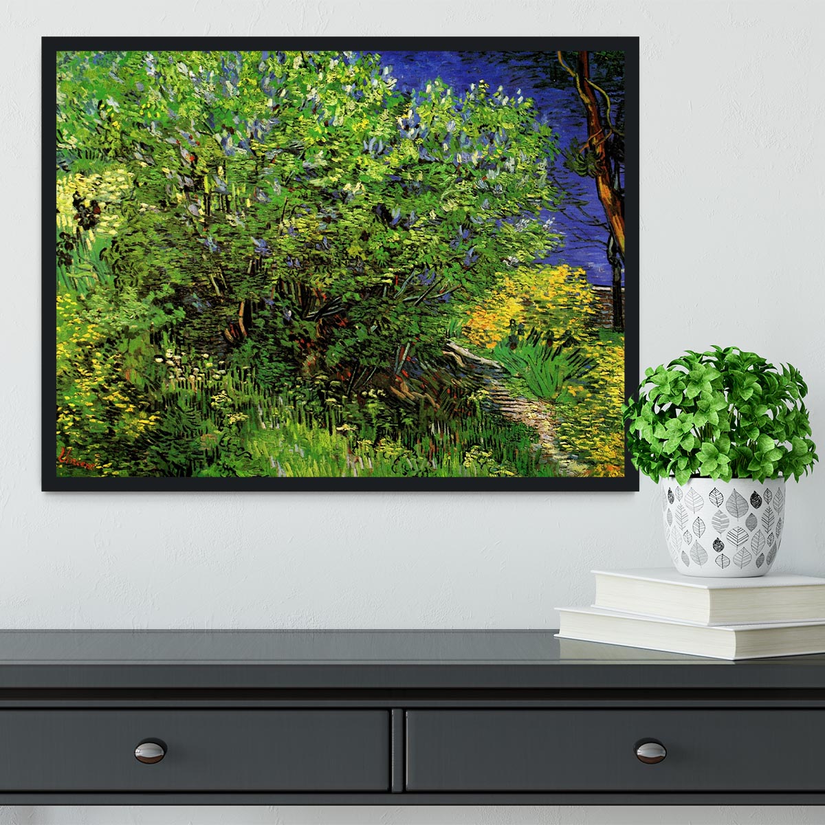 Lilacs by Van Gogh Framed Print - Canvas Art Rocks - 2