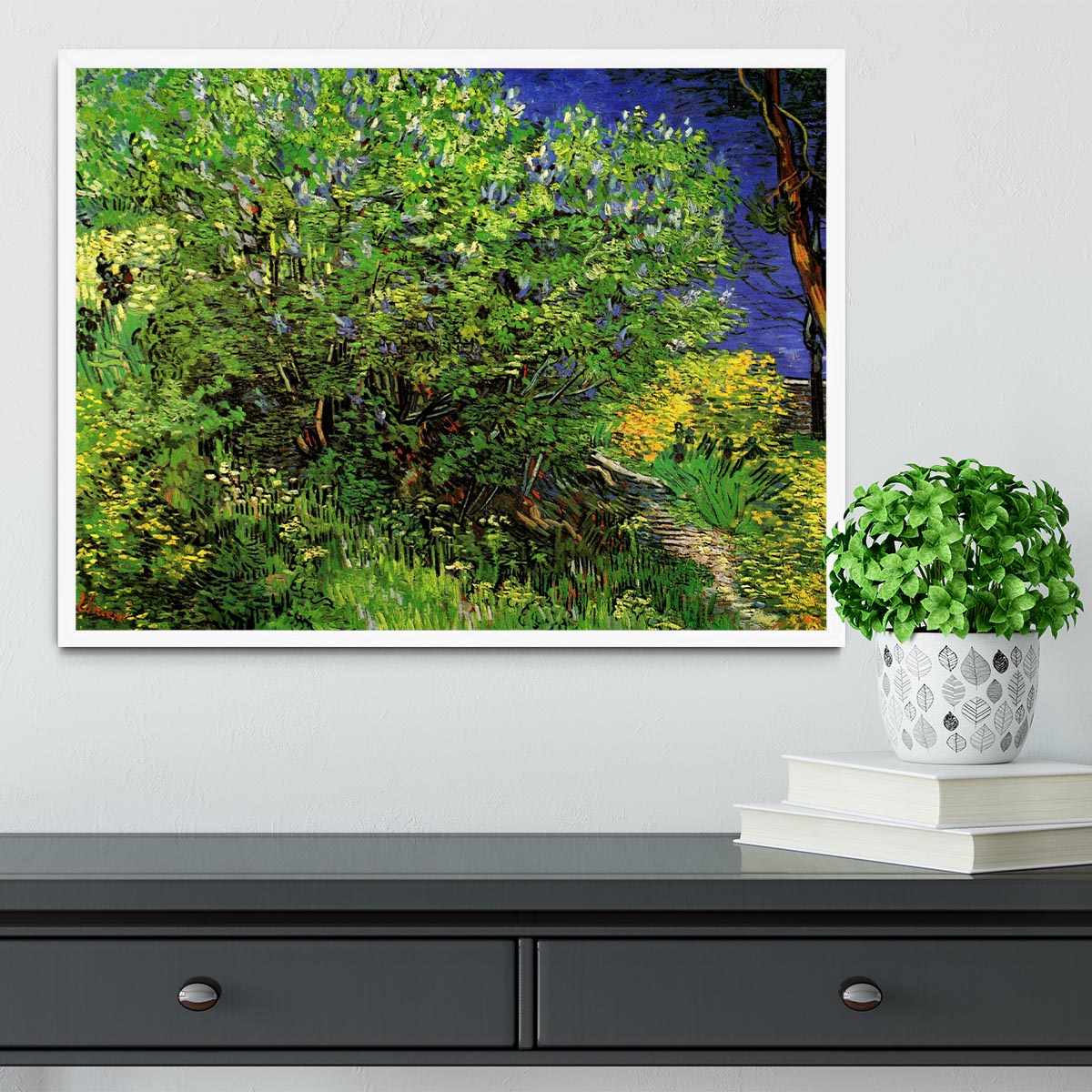 Lilacs by Van Gogh Framed Print - Canvas Art Rocks -6
