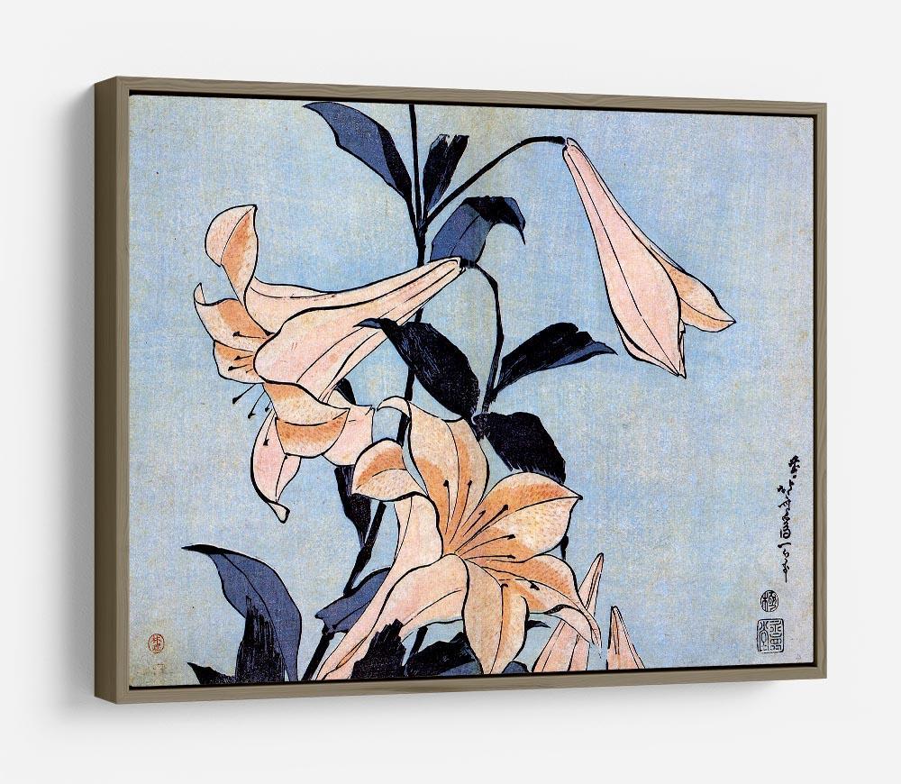 Lilies by Hokusai HD Metal Print