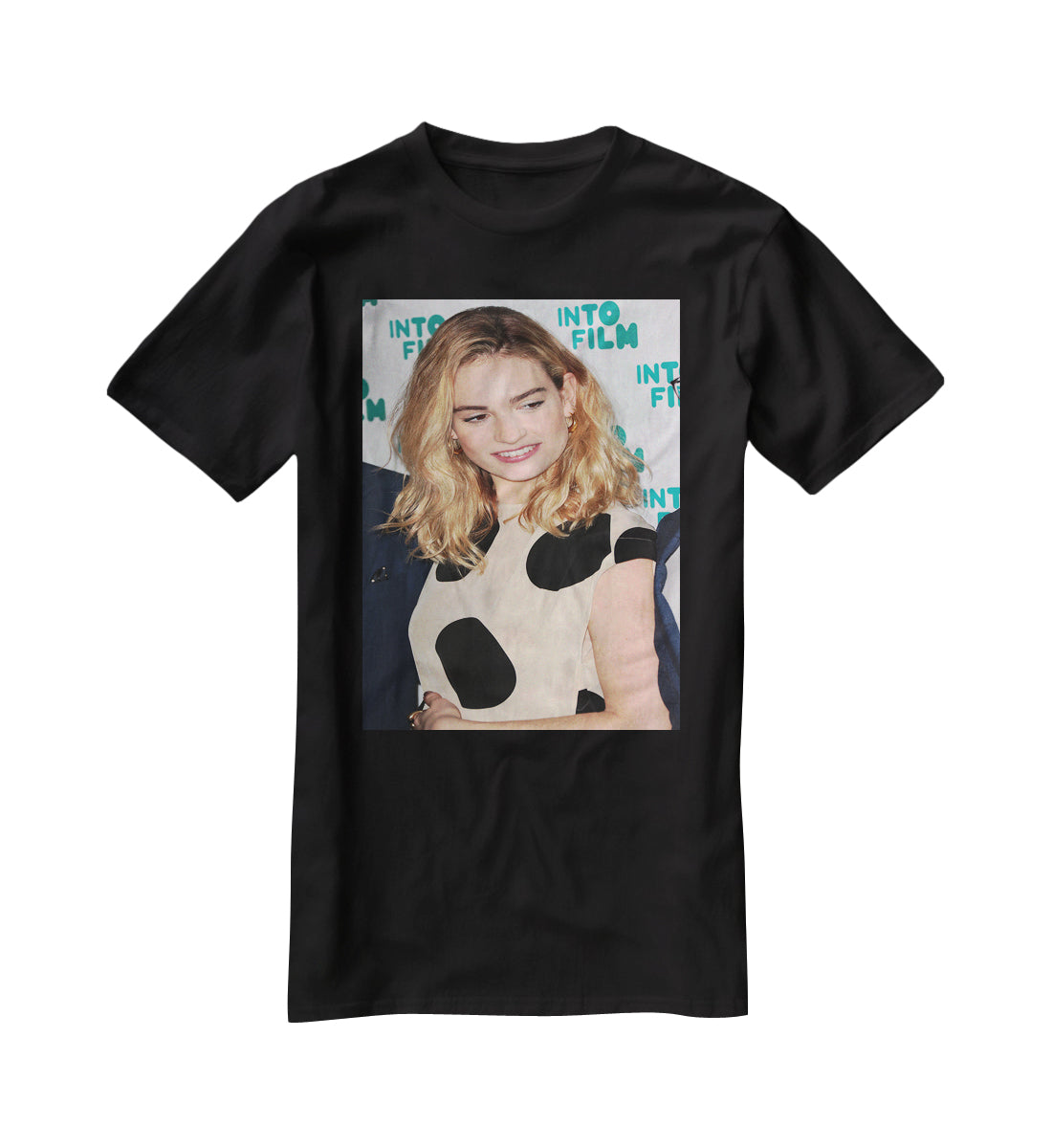 Lily James T-Shirt - Canvas Art Rocks - 1