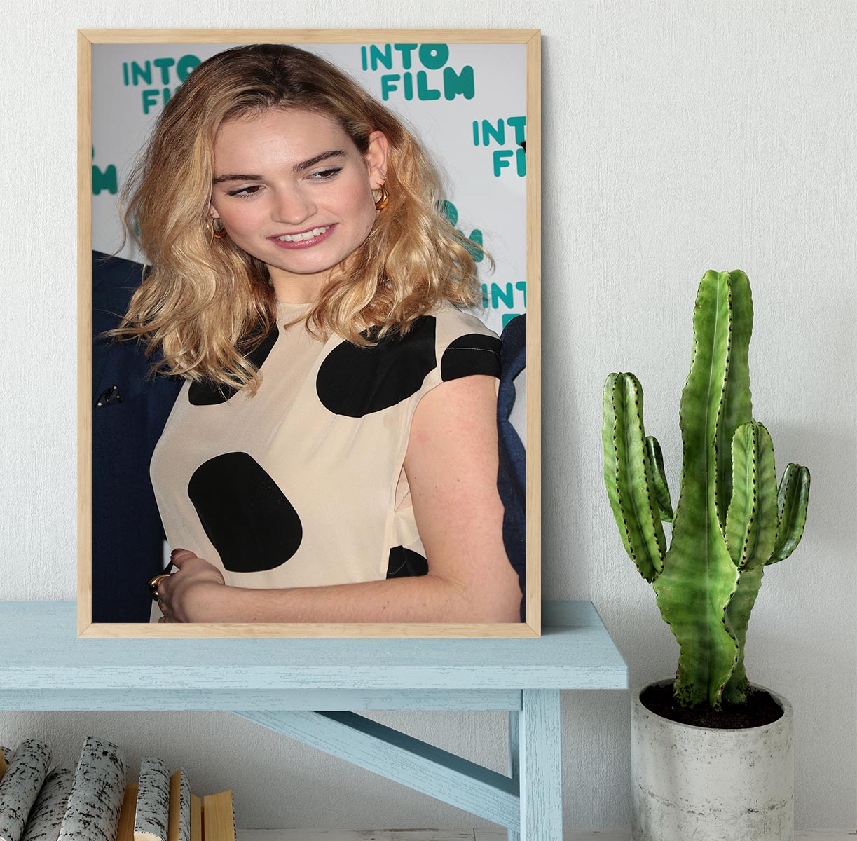 Lily James Framed Print - Canvas Art Rocks - 4