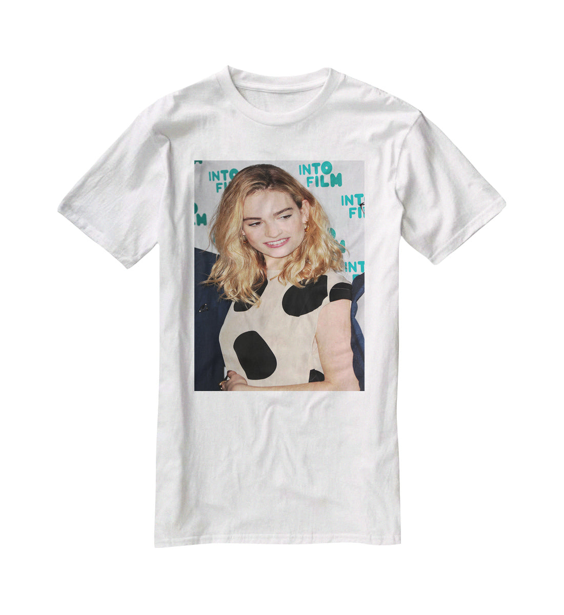 Lily James T-Shirt - Canvas Art Rocks - 5