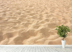 Lines in the sand of a beach Wall Mural Wallpaper - Canvas Art Rocks - 4