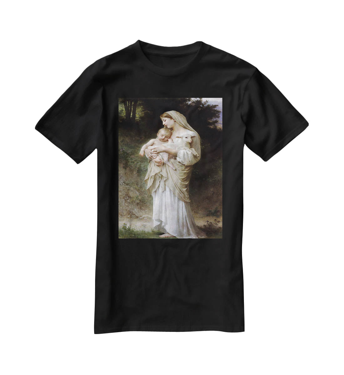 Linnocence By Bouguereau T-Shirt - Canvas Art Rocks - 1