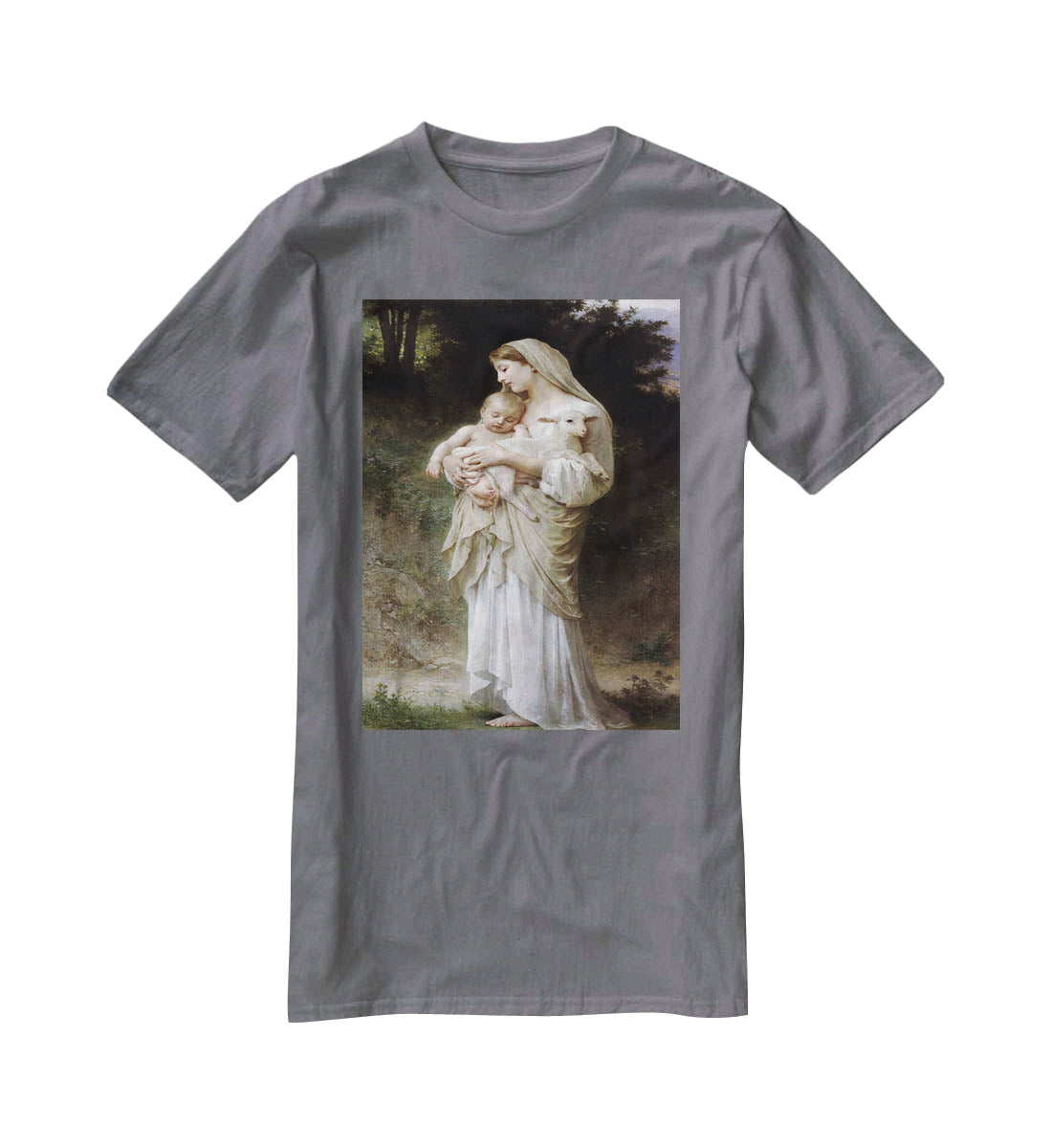 Linnocence By Bouguereau T-Shirt - Canvas Art Rocks - 3