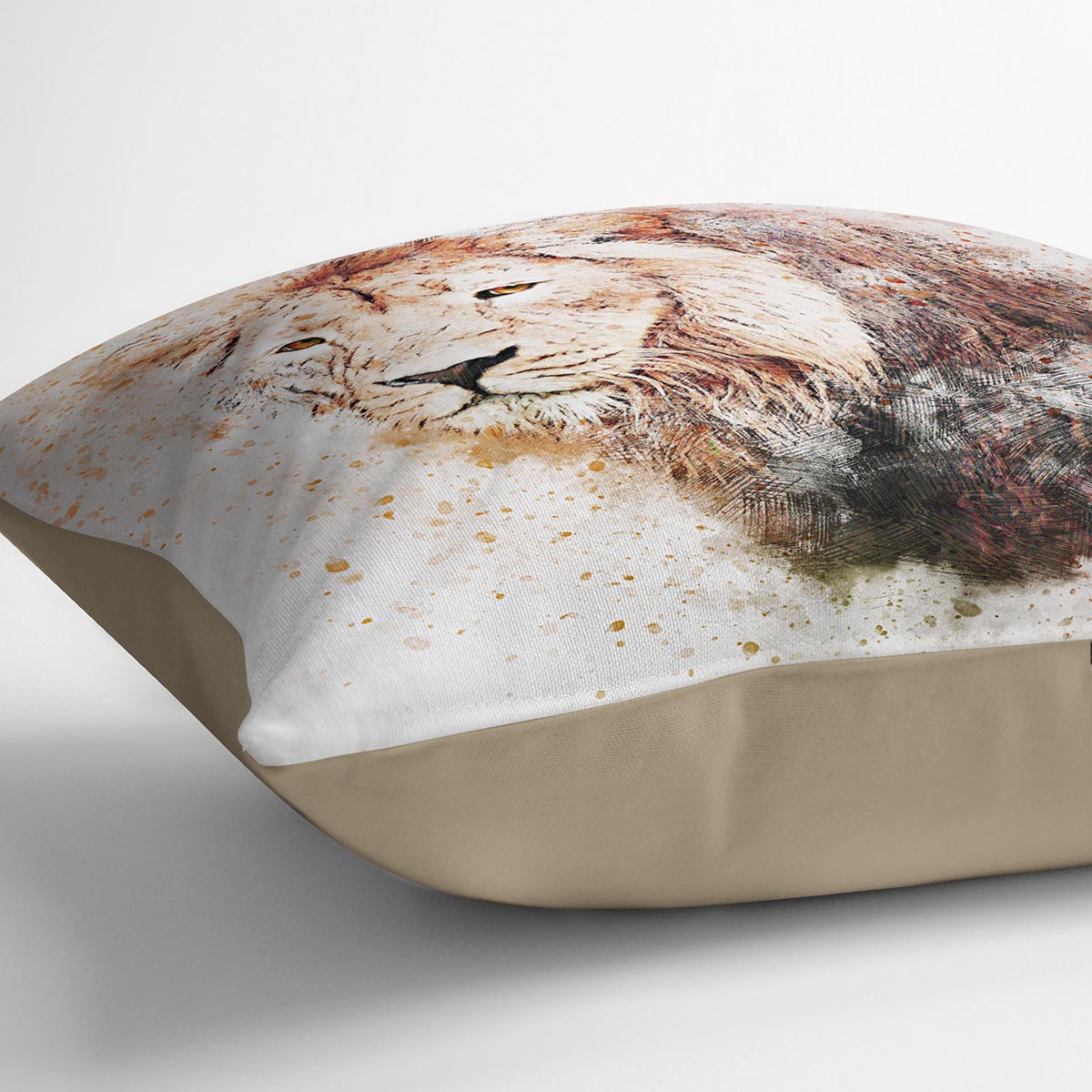 Lion Splatter Cushion