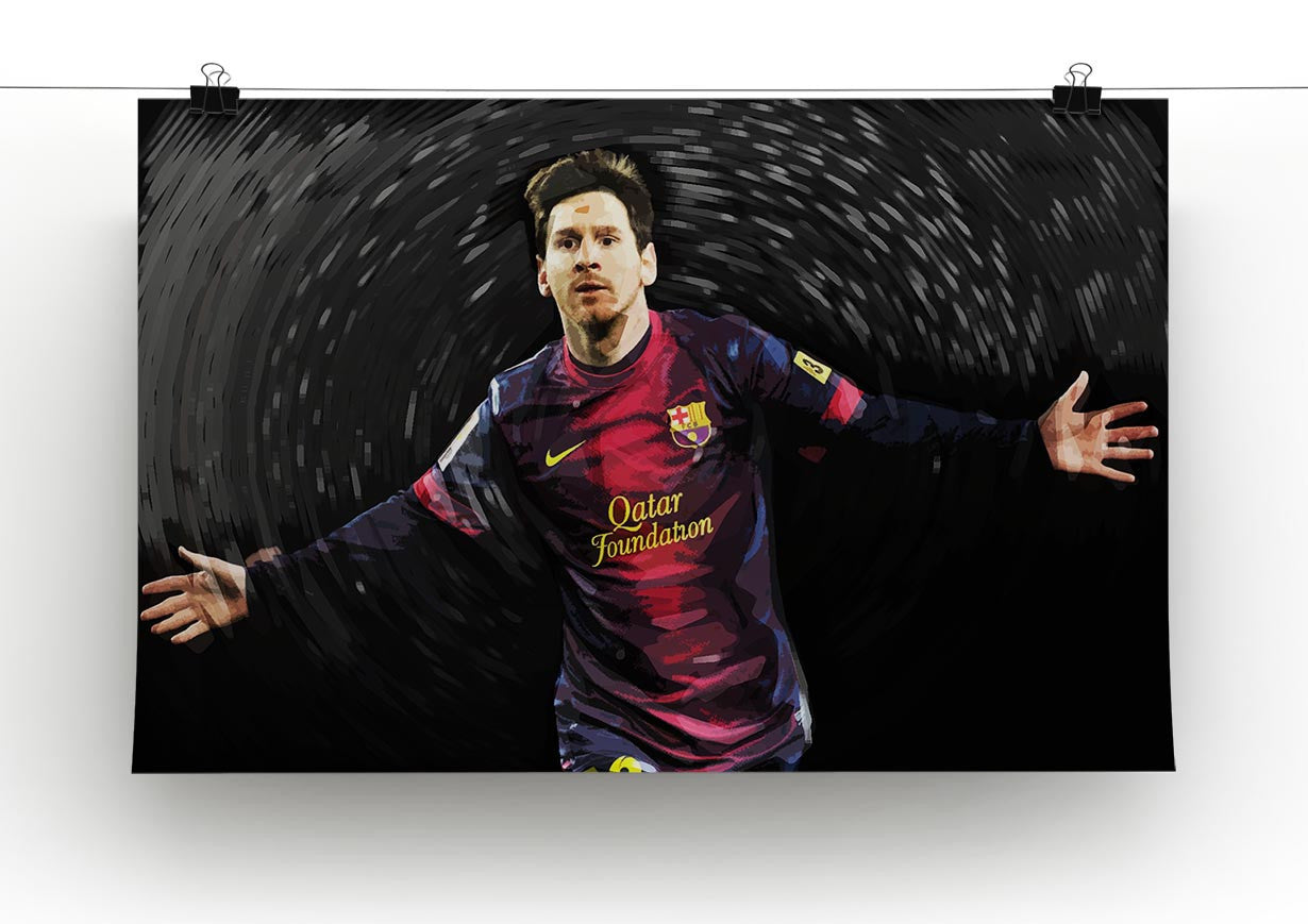 Lionel Messi Print - Canvas Art Rocks - 2