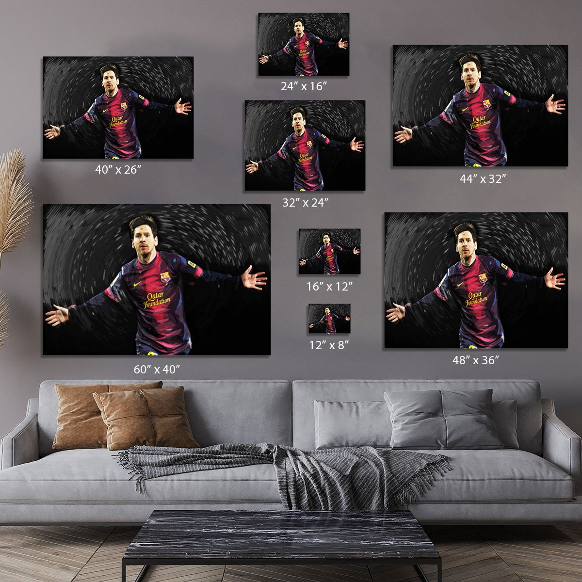 Lionel Messi Canvas Print or Poster