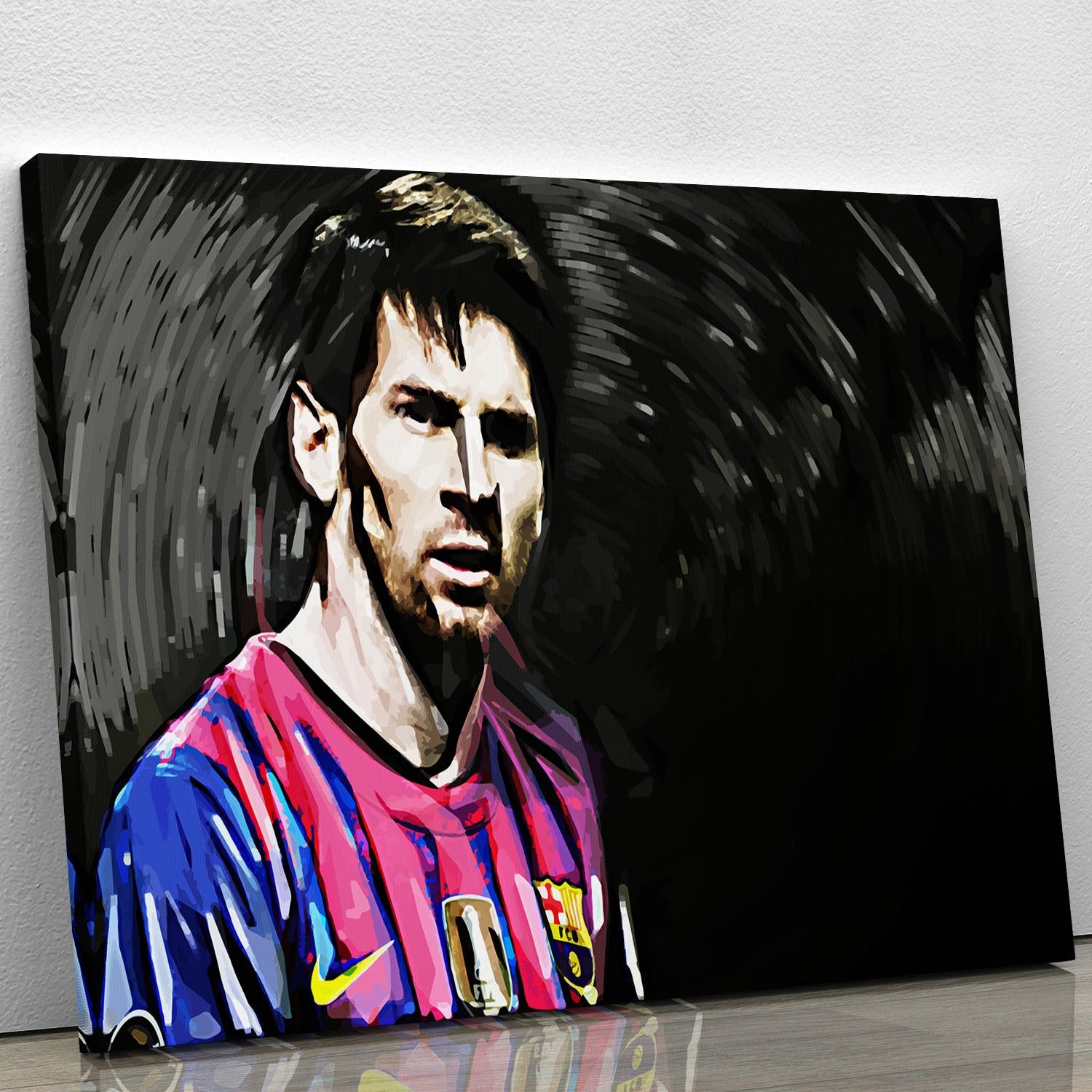 Lionel Messi Close Up Canvas Print or Poster