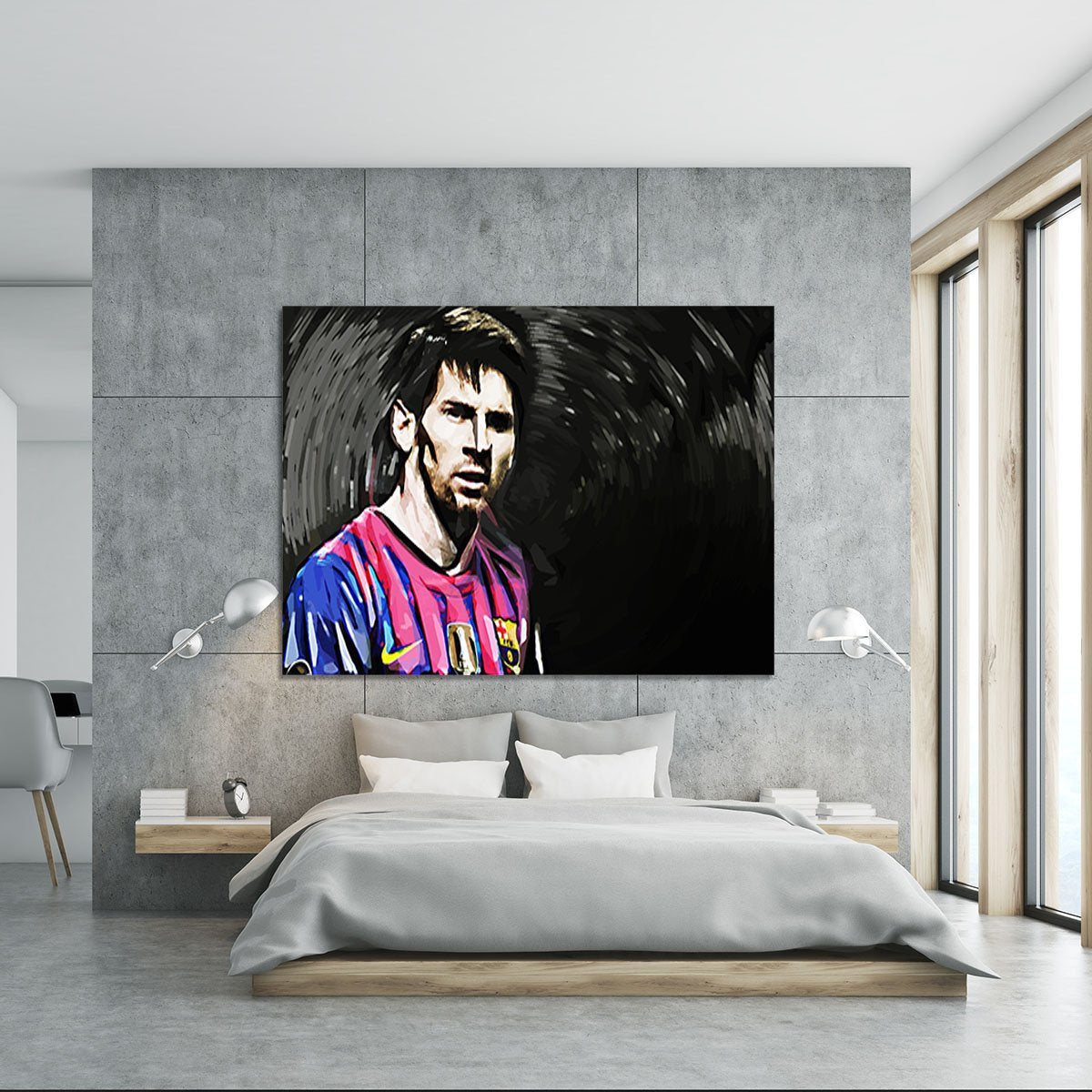 Lionel Messi Close Up Canvas Print or Poster
