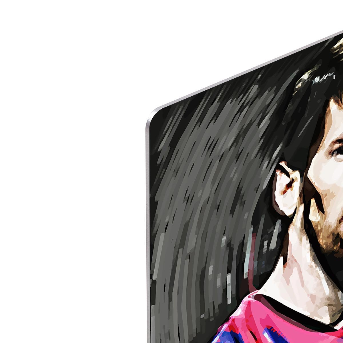 Lionel Messi Close Up HD Metal Print