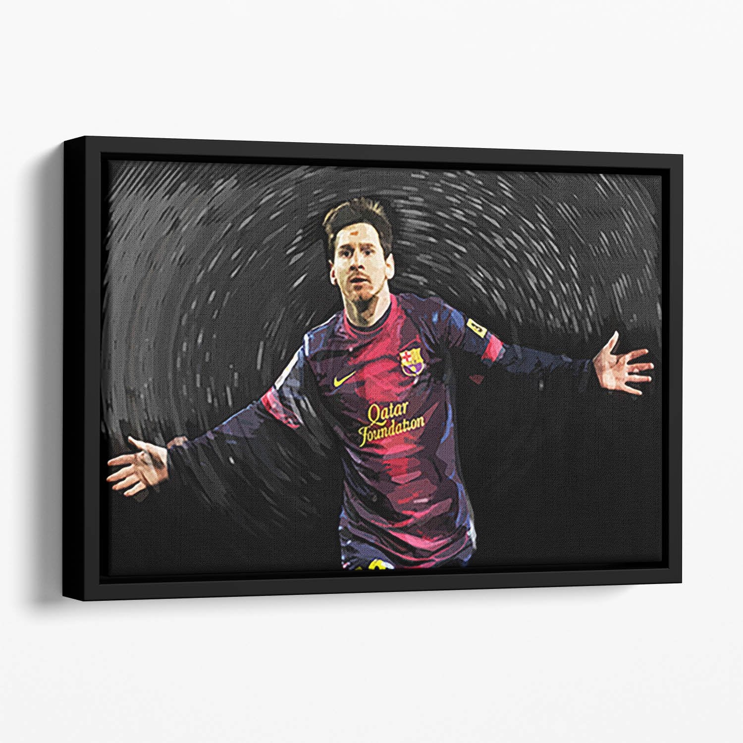 Lionel Messi Floating Framed Canvas