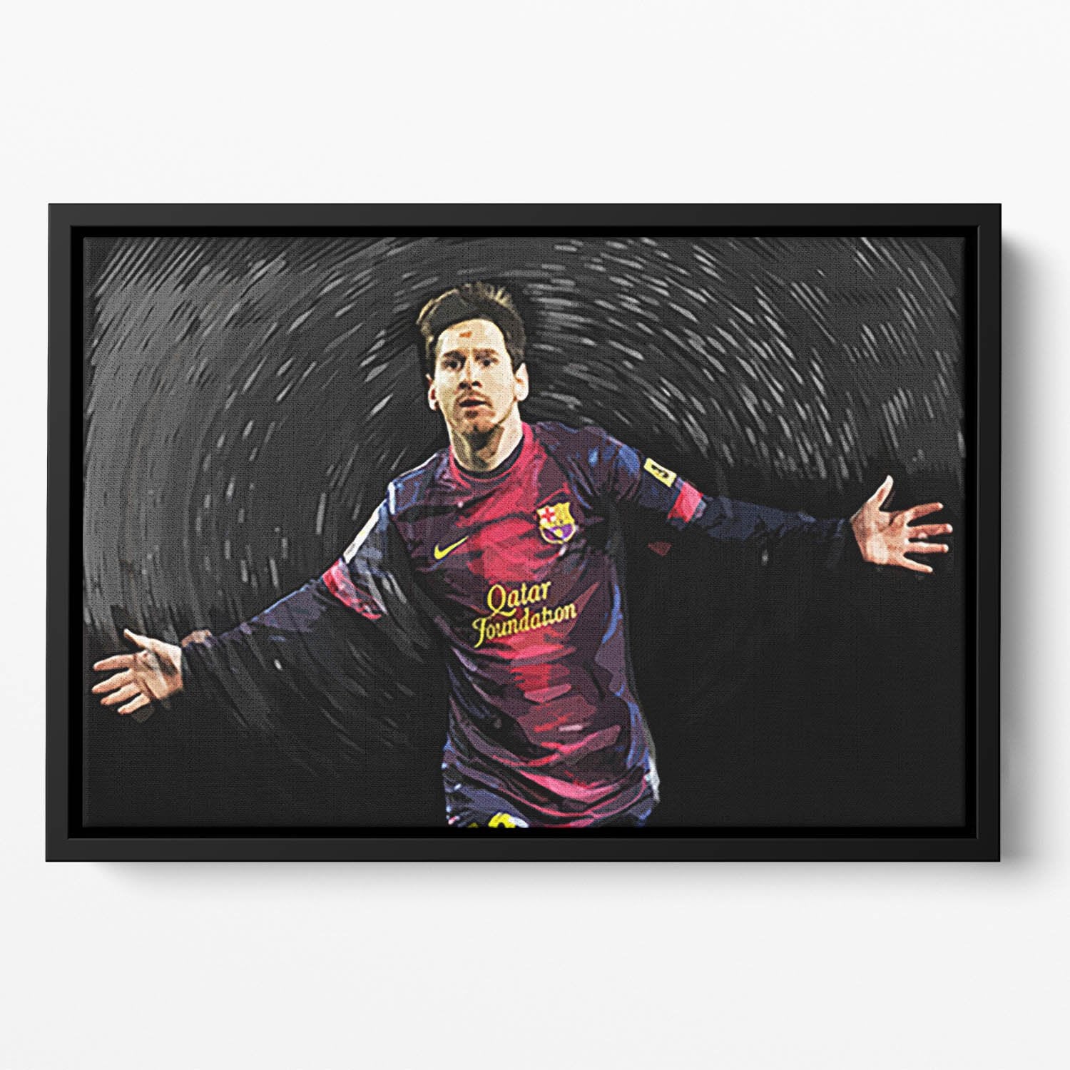 Lionel Messi Floating Framed Canvas