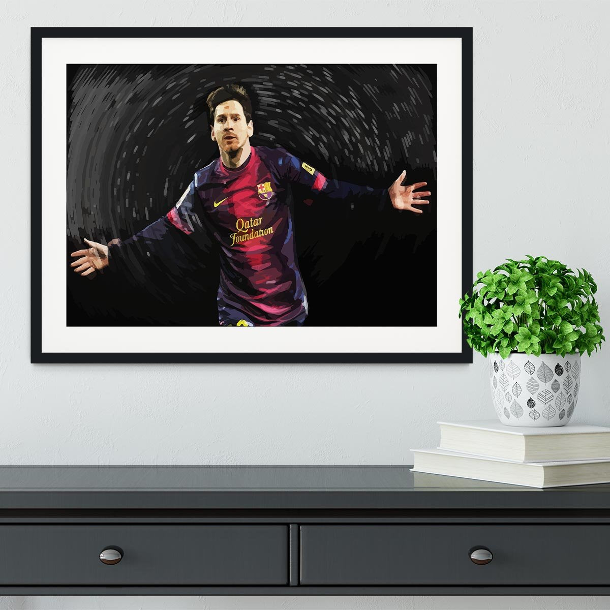 Lionel Messi Framed Print - Canvas Art Rocks - 1